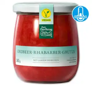 ZUM DORFKRUG Erdbeer-Rhabarber- Grütze*