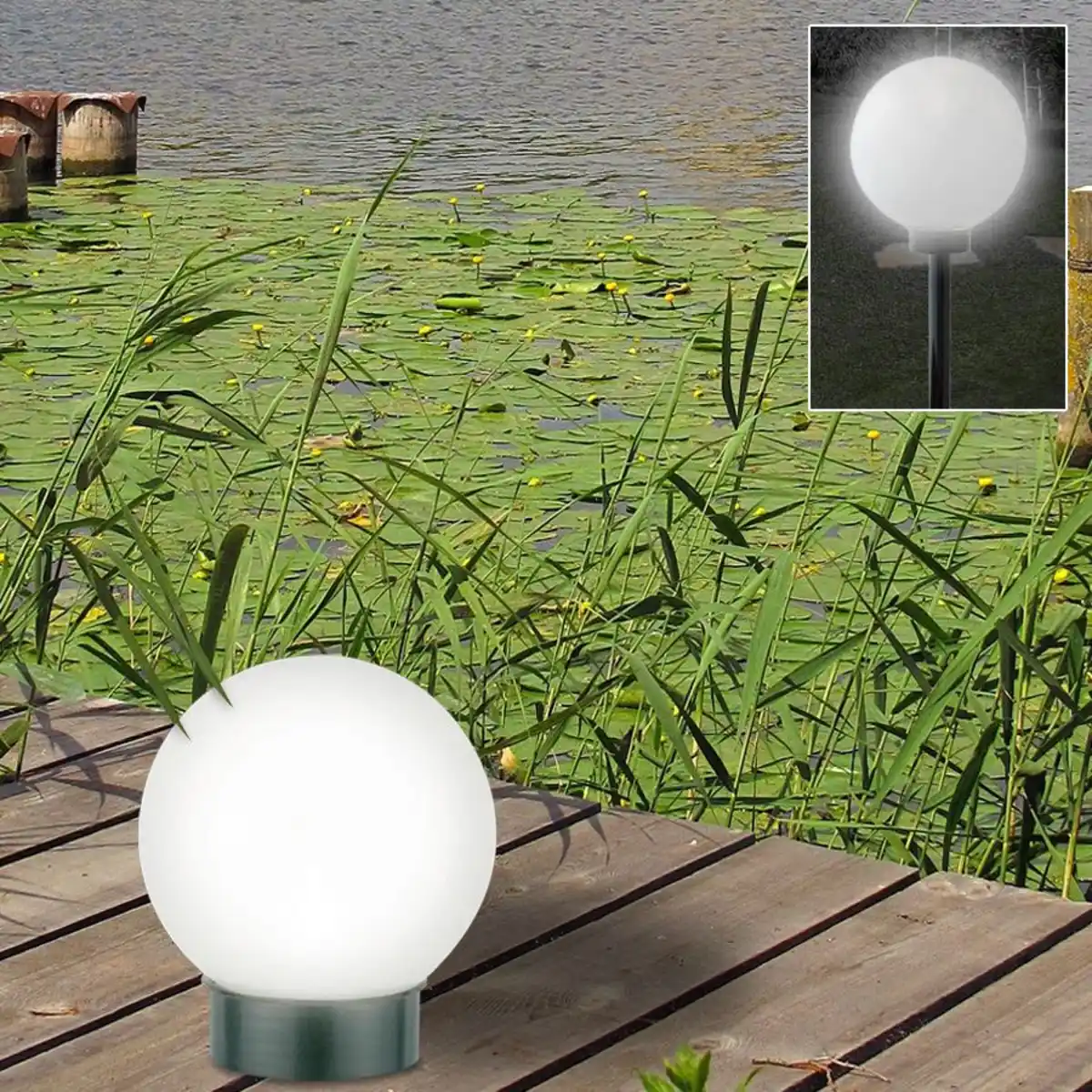 Bild 1 von LED-Solar-Kugelleuchte 20cm