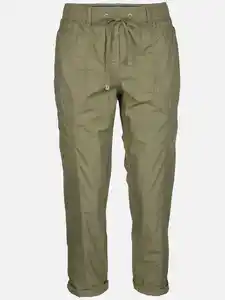 Damen Papertouchhose in 7/8 Länge Oliv