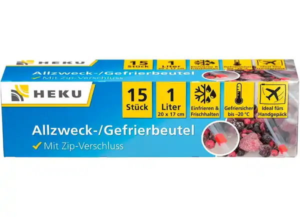 Bild 1 von Gefrierbeutel mit Zip-Verschluss