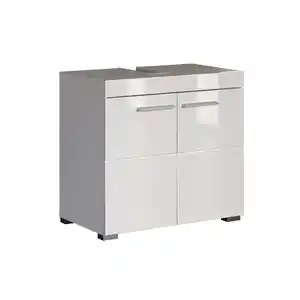 Trendteam Waschbeckenunterschrank 'Amanda' weiß glänzend 60 x 56 x 34 cm