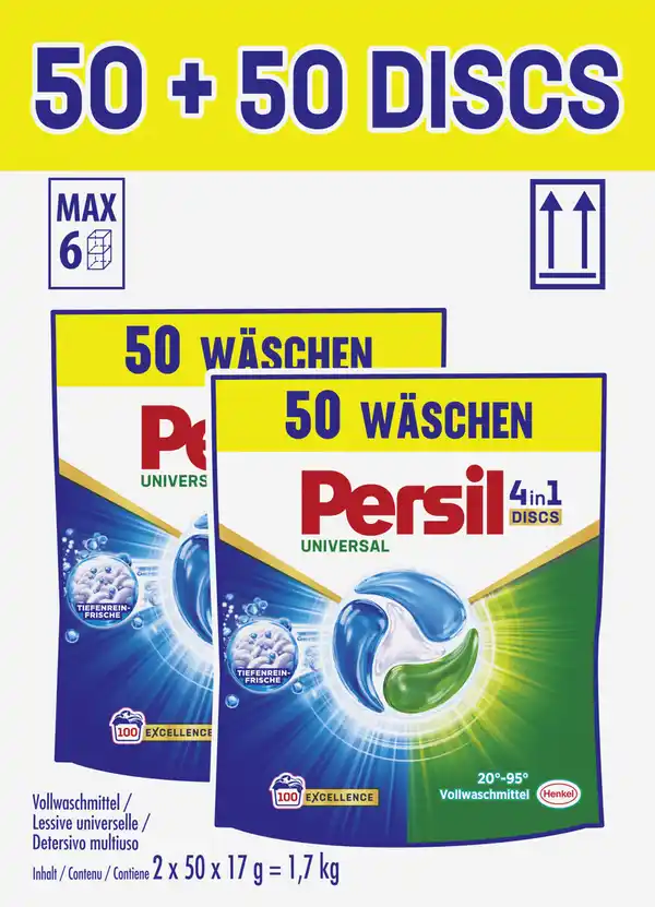 Bild 3 von Persil Universalwaschmittel Discs 4in1 100 WL