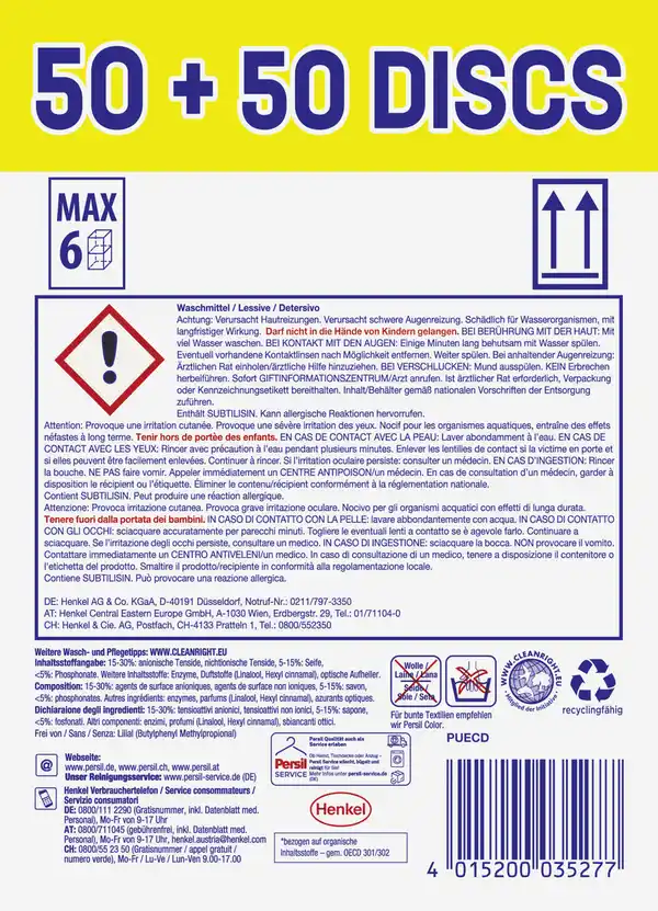 Bild 2 von Persil Universalwaschmittel Discs 4in1 100 WL