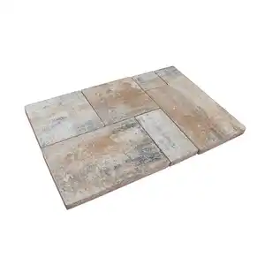 Diephaus Terrassenplatte 'T-Court Multi' Beton muschelkalkfarben 121 x 80 x 5 cm