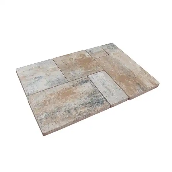 Bild 1 von Diephaus Terrassenplatte 'T-Court Multi' Beton muschelkalkfarben 121 x 80 x 5 cm