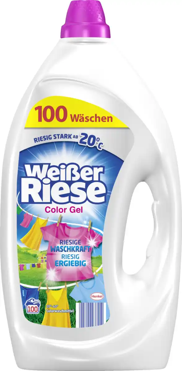 Bild 1 von Weißer Riese Colorwaschmittel Gel 100 WL