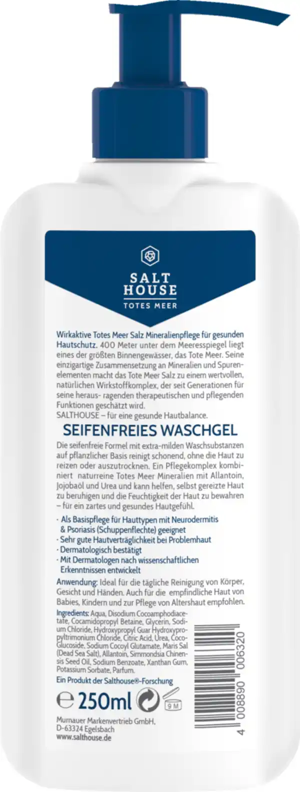 Bild 2 von Salthouse Totes Meer Therapie Seifenfreies Waschgel, 250 ml