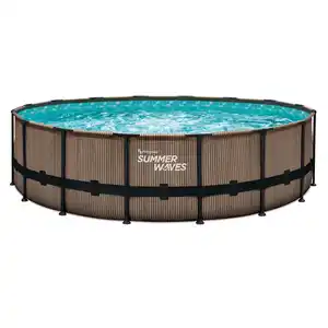 Frame-Pool-Set 'Elite Frame' Ø 488 x 122 cm mit Filterpumpe und Sicherheitsleiter