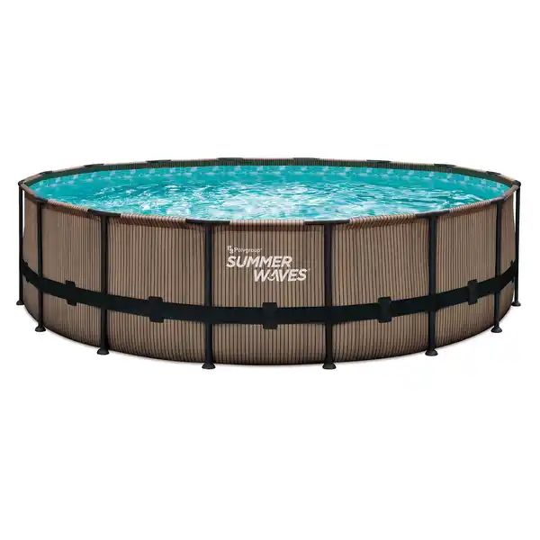 Bild 1 von Frame-Pool-Set 'Elite Frame' Ø 488 x 122 cm mit Filterpumpe und Sicherheitsleiter
