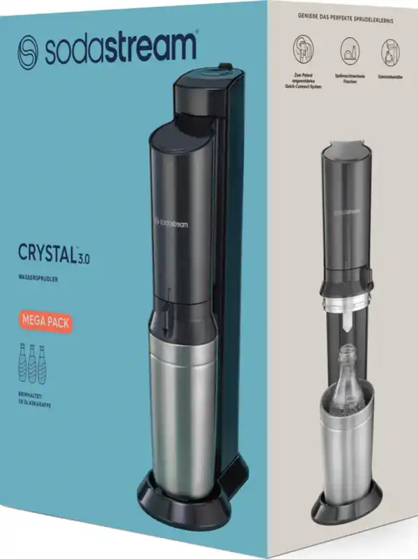 Bild 1 von SodaStream Wassersprudler Crystal 3.0 titan Vorteilspack