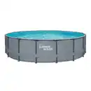 Bild 1 von Frame-Pool-Set 'Elite Frame' Ø 549 x 132 cm mit Filterpumpe und Sicherheitsleiter