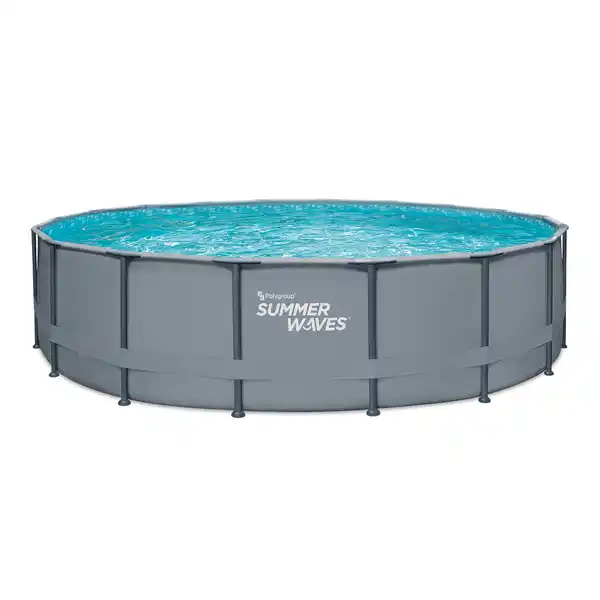 Bild 1 von Frame-Pool-Set 'Elite Frame' Ø 549 x 132 cm mit Filterpumpe und Sicherheitsleiter