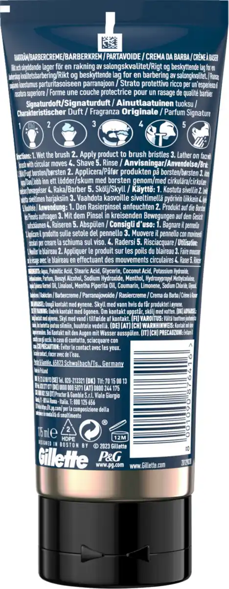 Bild 2 von King C. Gillette Rasiercreme für Männer, 175 ml