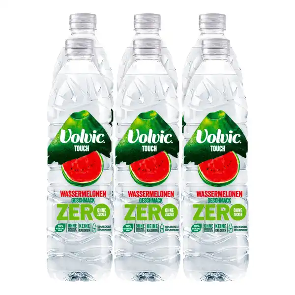 Bild 1 von Volvic Touch Wassermelone zero 1,5 Liter, 6er Pack