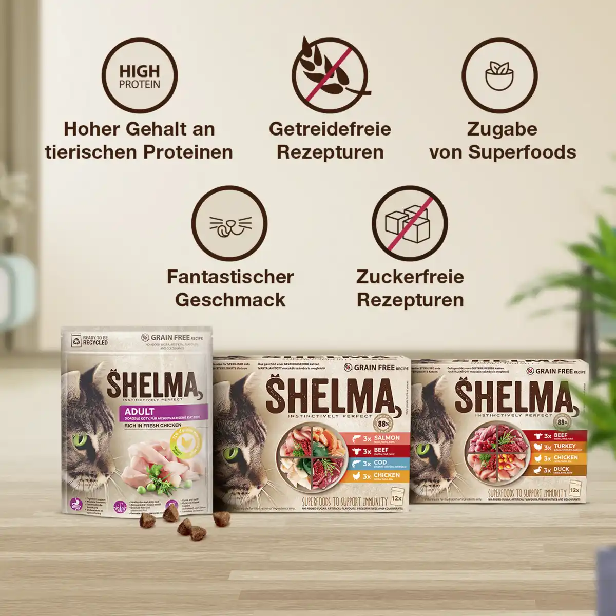 Bild 4 von Shelma Trockenfutter Adult Huhn, 750 g