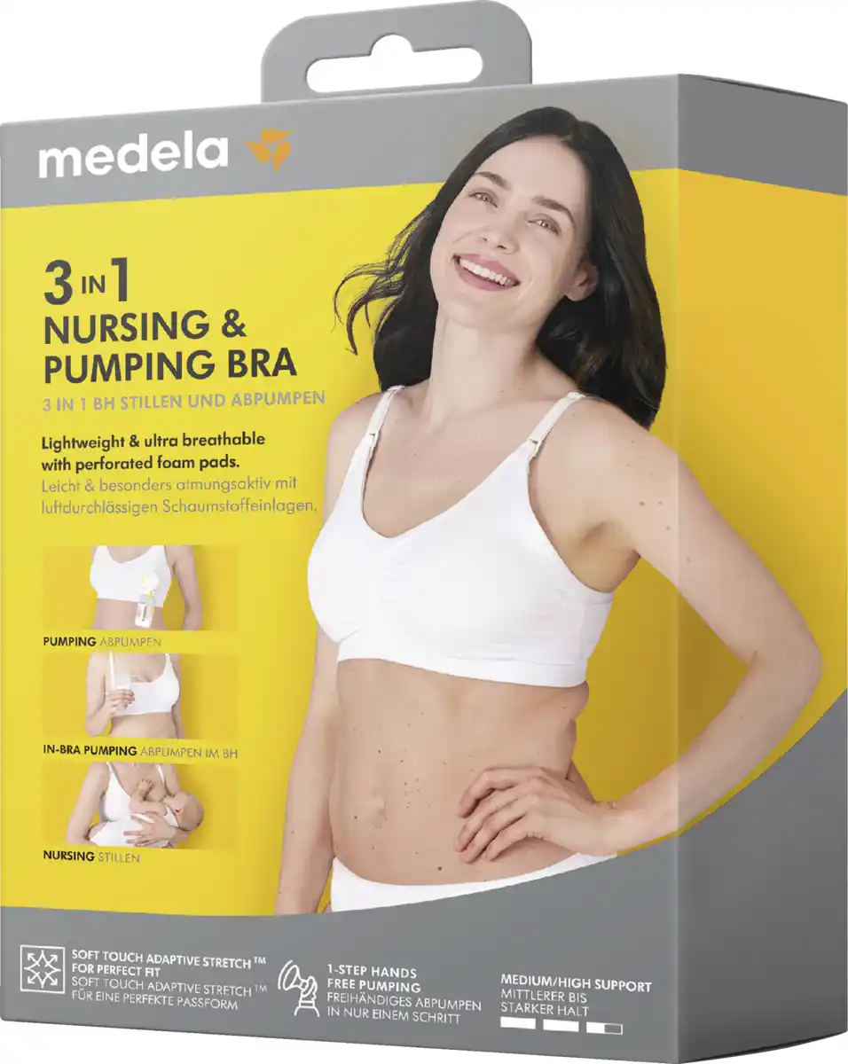 Bild 1 von medela 3-in-1 BH Stillen und Abpumpen, schwarz, Gr. M