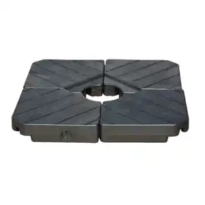toom Schirmständerplatten Kunststoff schwarz
