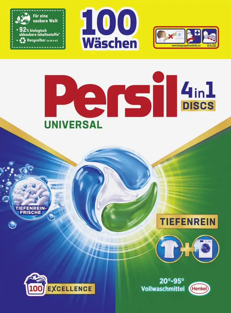 Bild 1 von Persil Universalwaschmittel Discs 4in1 100 WL