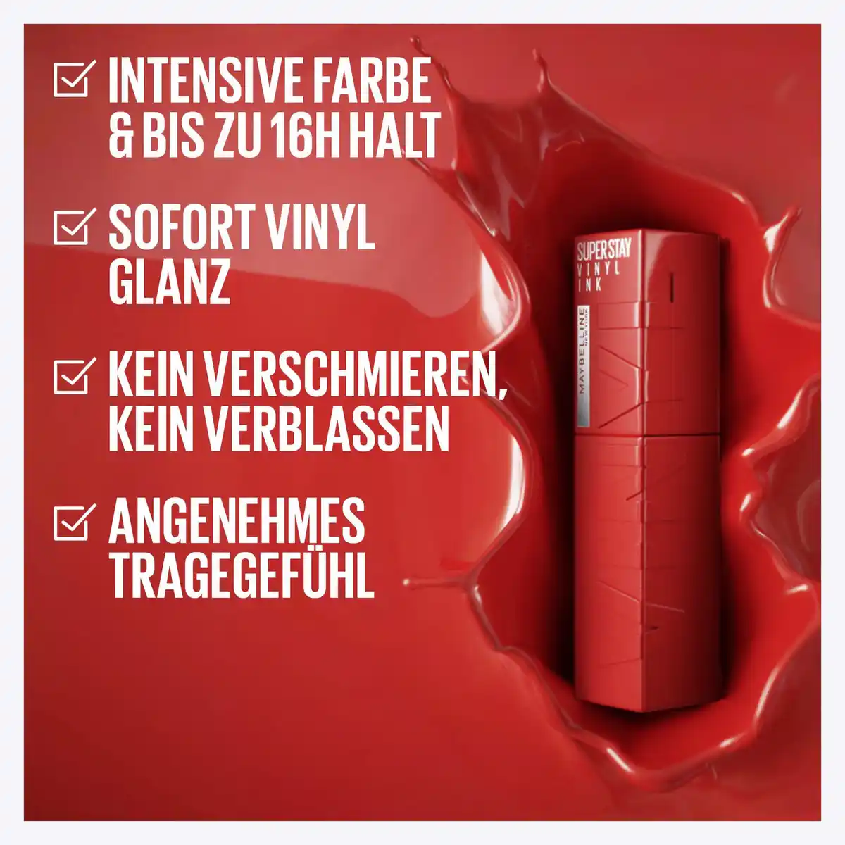 Bild 3 von Maybelline New York Super Stay Vinyl Ink Nr. 10 Lippy, 4,2 ml