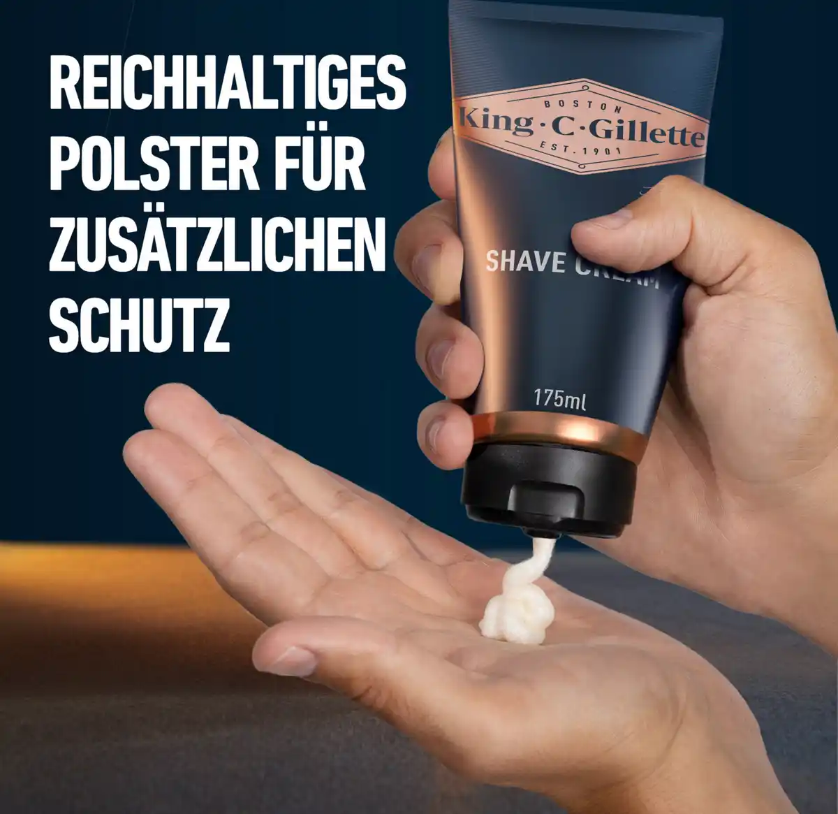 Bild 4 von King C. Gillette Rasiercreme für Männer, 175 ml