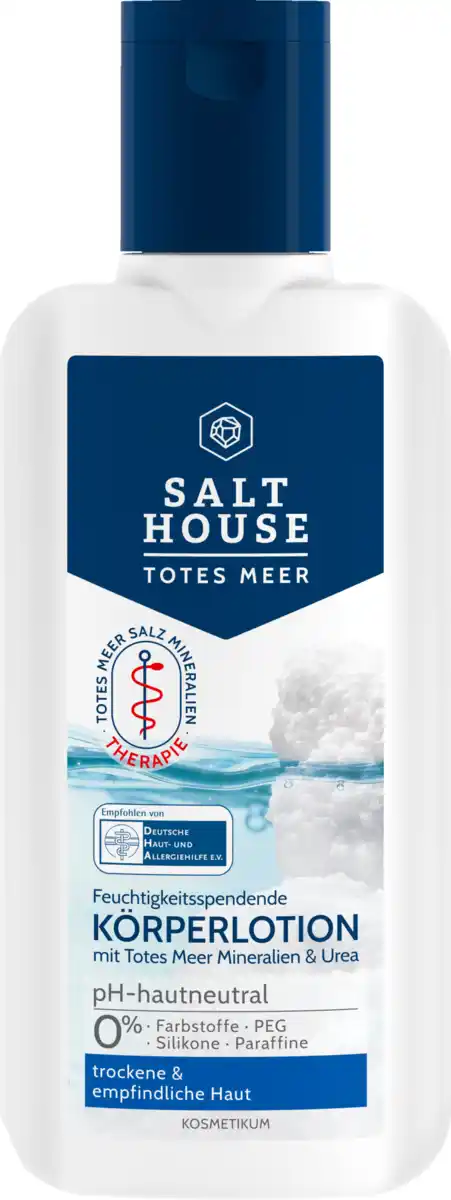 Bild 1 von Salthouse feuchtigkeitsspendende Körperlotion mit Totes Meer Mineralien & Urea, 250 ml