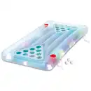 Bild 1 von Bierpong Luftmatratze 'Aqua Glow' blau mit LED-Funktion 160 x 84 x 19 cm