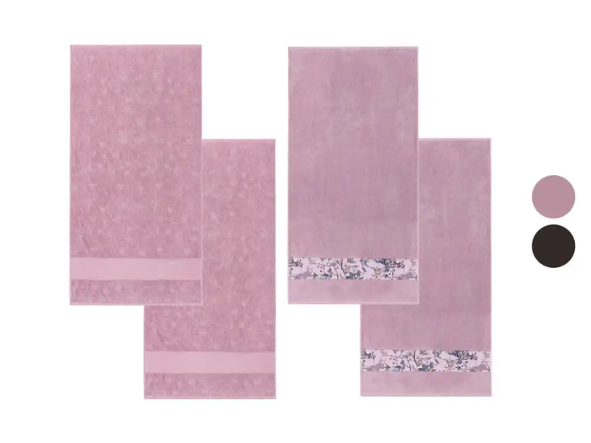 Bild 1 von LIVARNO home Frottier-Gästehandtücher, 2 Stück, 50 x 100 cm