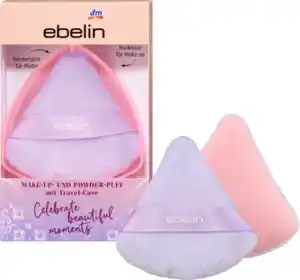 ebelin Make-up- Powder Puff mit Case Celebrate Beautiful Moments