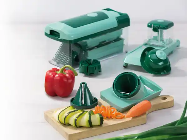 Bild 3 von Genius Nicer Dicer Genius Nicer Dicer »Fusion Smart«, 16-teilig, 1,25 l Auffangbehälter, Klingen aus Edelstahl