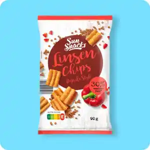 SUNSNACKS Linsen-Chips, Paprika Style oder Sour Cream Style