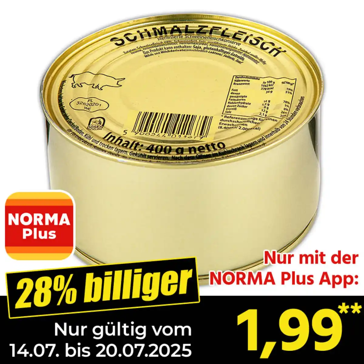 Bild 1 von Animex Schmalzfleisch