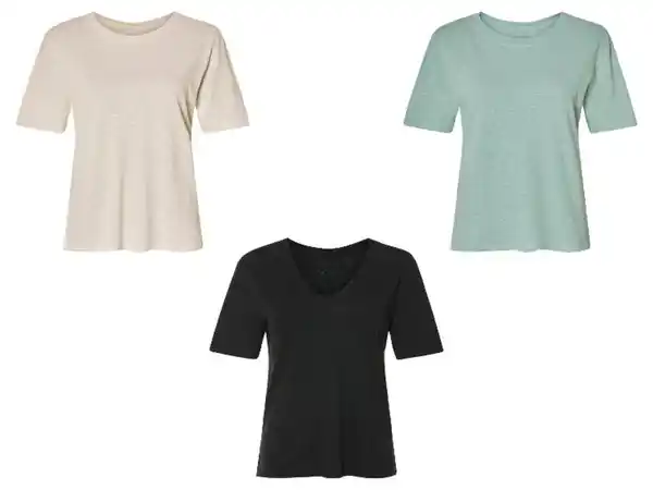 Bild 1 von esmara® Damen Leinen-T-Shirt, mit überschnittenen Schultern