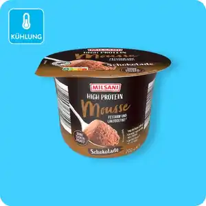 MILSANI High-Protein-Mousse, Schokolade oder Vanille-Geschmack
