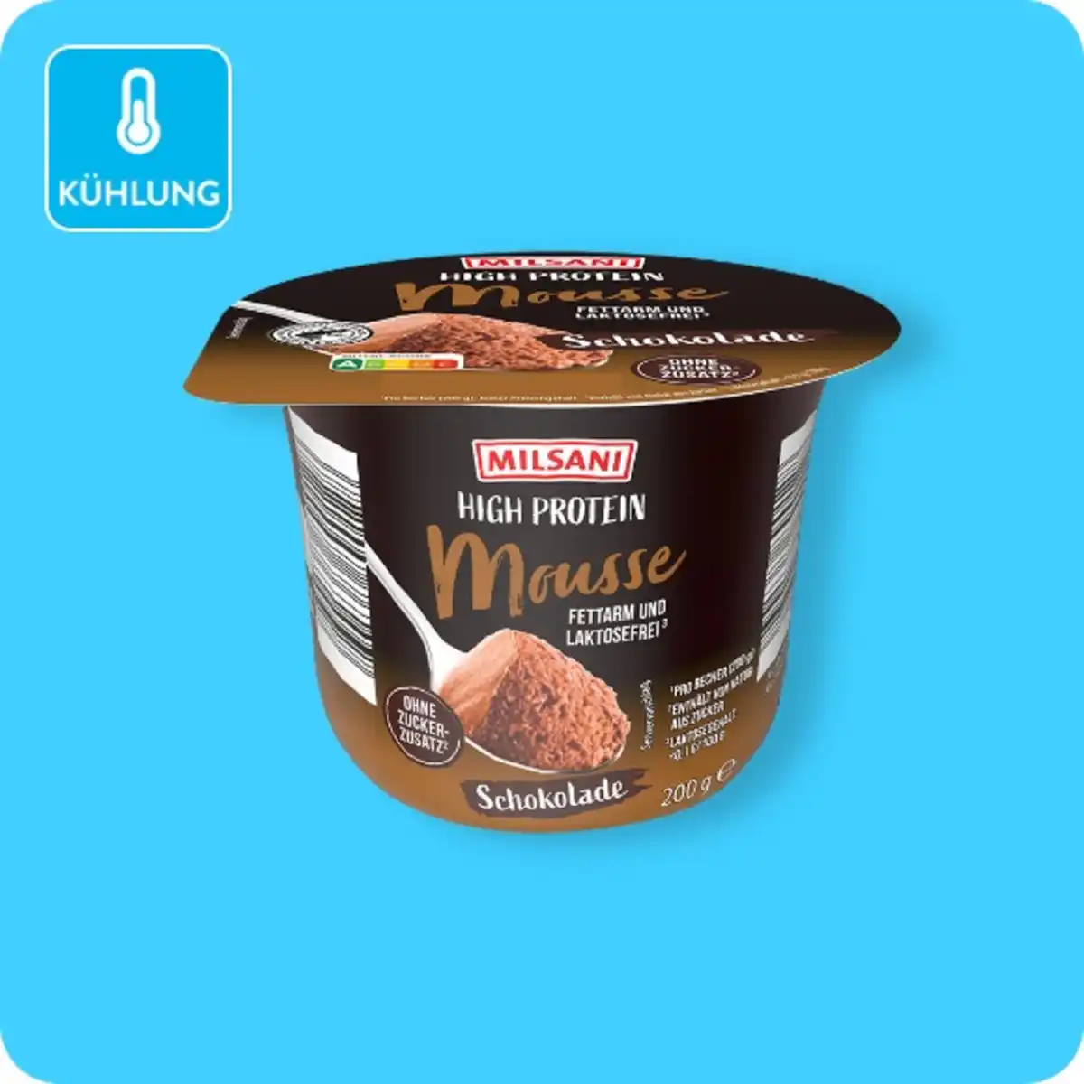 Bild 1 von MILSANI High-Protein-Mousse, Schokolade oder Vanille-Geschmack