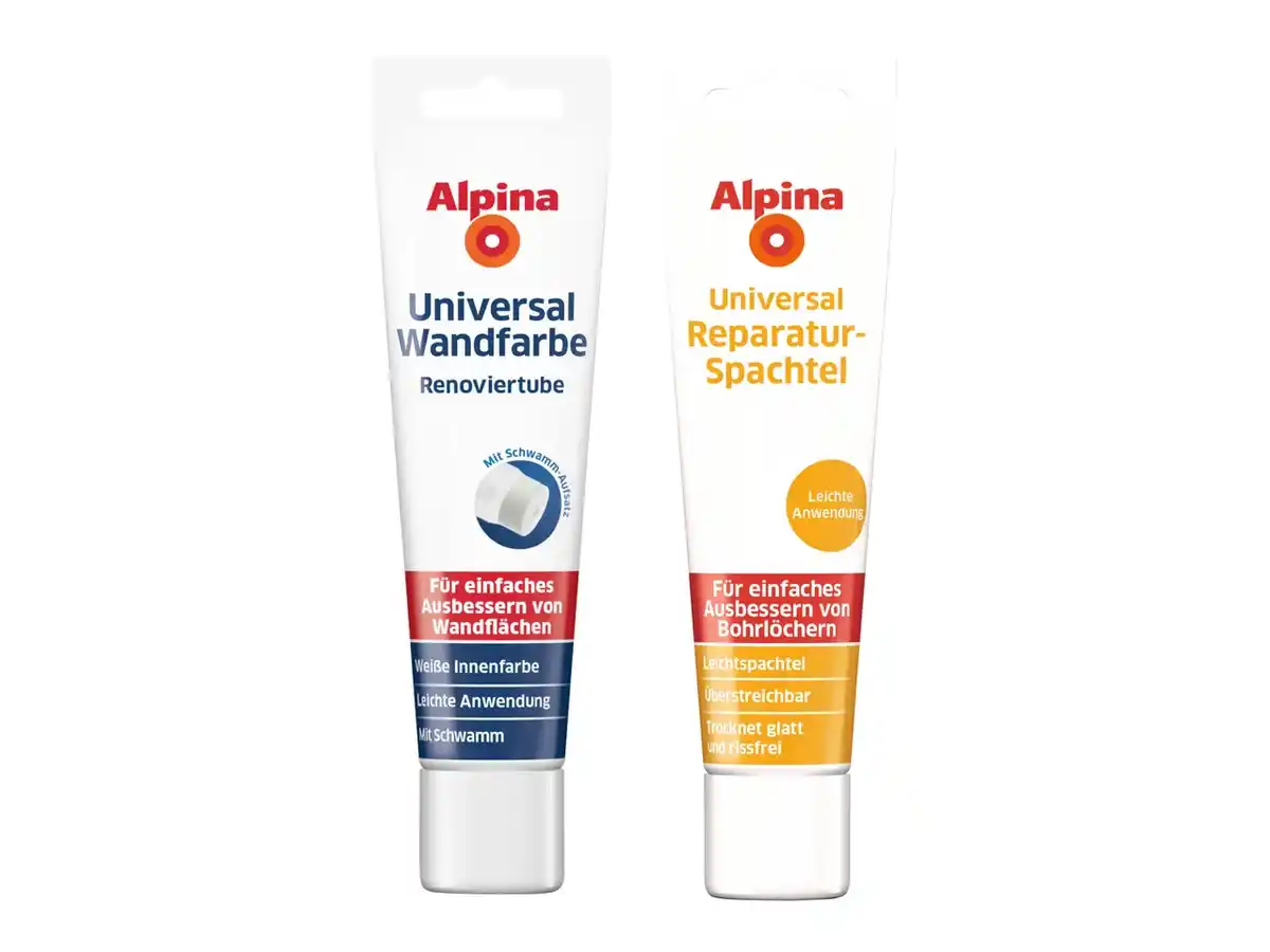 Bild 1 von ALPINA Universal-Wandfarbe/-Reparaturspachtel,  100 ml