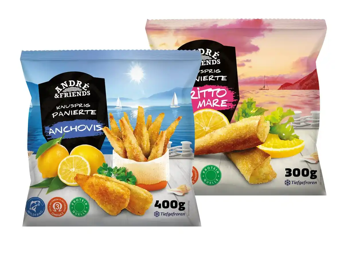 Bild 1 von Andre’s Fish & Friends Panierte Anchovis/Sardinen