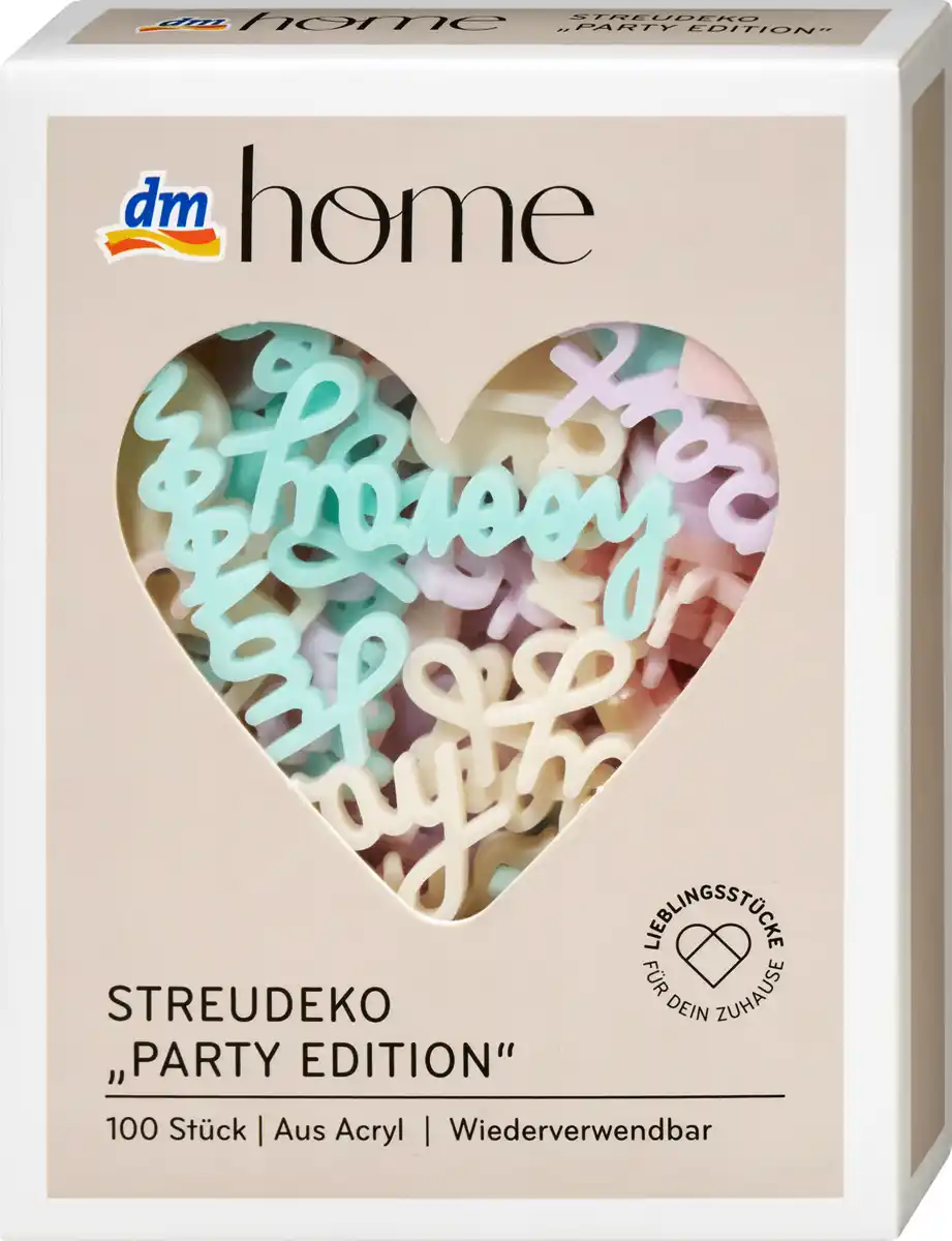 Bild 1 von dm home Streudeko "Party Edition" 100tlg, mehrfarbig