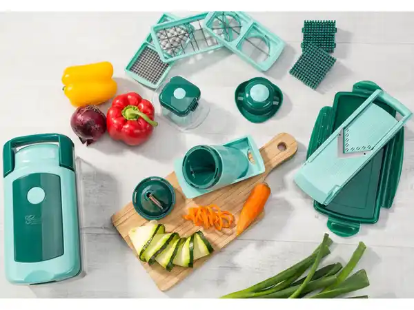 Bild 2 von Genius Nicer Dicer Genius Nicer Dicer »Fusion Smart«, 16-teilig, 1,25 l Auffangbehälter, Klingen aus Edelstahl