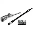 Bild 1 von Kraft Werkzeuge Winkelschraubvorsatz, flexibler Bit-Halter und Bit-Set 8-tlg.