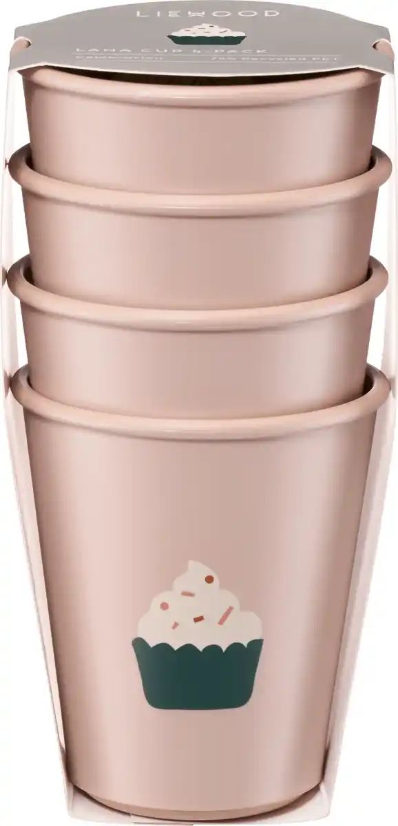 Bild 1 von LIEWOOD Becher aus recyceltem PET-Material "Celebration", pale/tuscany (9x8 cm)