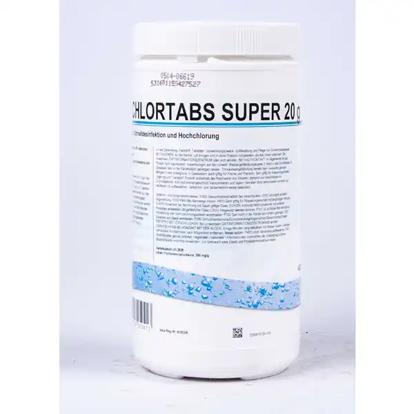Bild 1 von Chlortabs-Super 1kg Dose mit 20g Tabletten