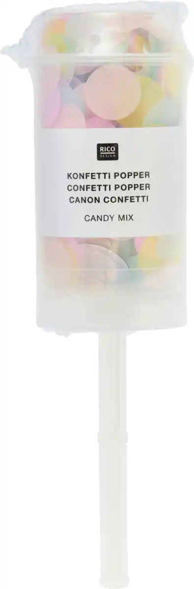 Bild 1 von RICO DESIGN Konfetti-Popper, Candy-Mix (17,5x4,5x4,5 cm)