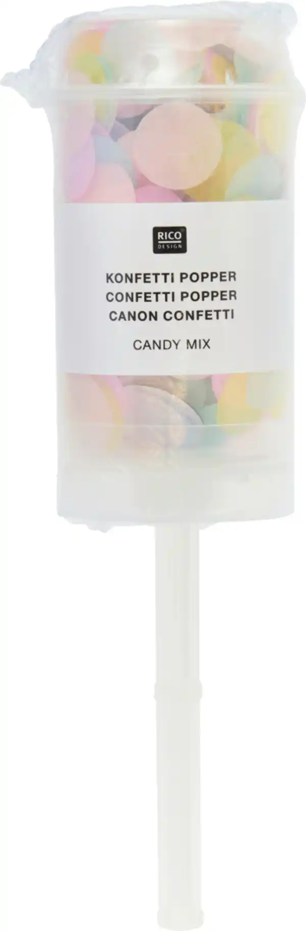 Bild 1 von RICO DESIGN Konfetti-Popper, Candy-Mix (17,5x4,5x4,5 cm)