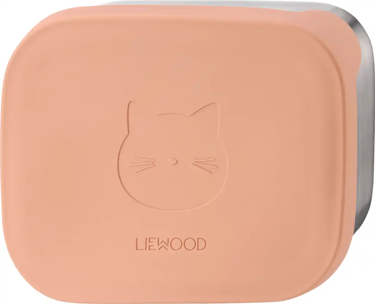 Bild 1 von LIEWOOD Lunchbox Katze aus Edelstahl, tuscany rose (5,5x17x13,5 cm)