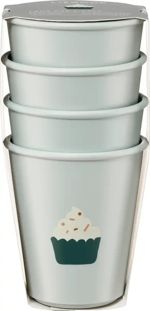 Bild 1 von LIEWOOD Becher aus recyceltem PET-Material "Celebration", dusty mint (9x8 cm)