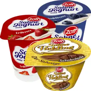 Zott Sahne-Joghurt oder Sahne-Pudding