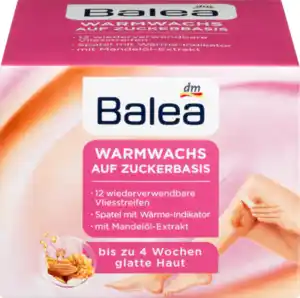 Balea Warmwachs auf Zuckerbasis