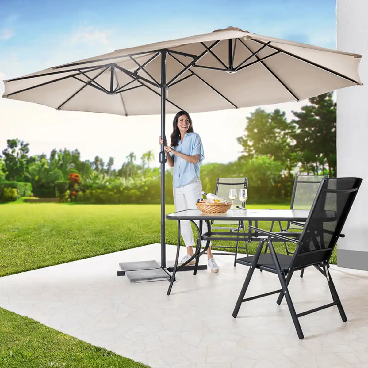 Bild 1 von Solax Sunshine XXL-Oval-Sonnenschirm