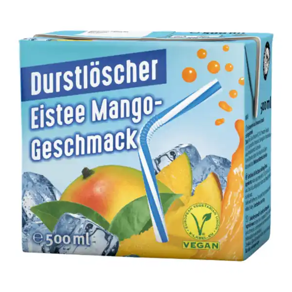 Bild 1 von DURSTLÖSCHER Eistee Mango 0,5L