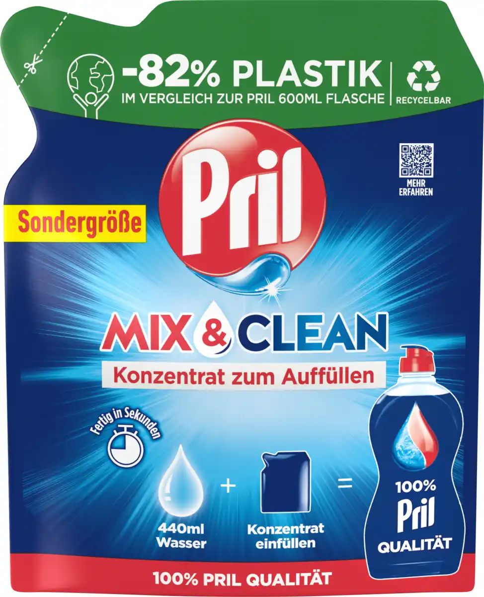 Bild 1 von Pril Spülmittel Konzentrat Mix & Clean